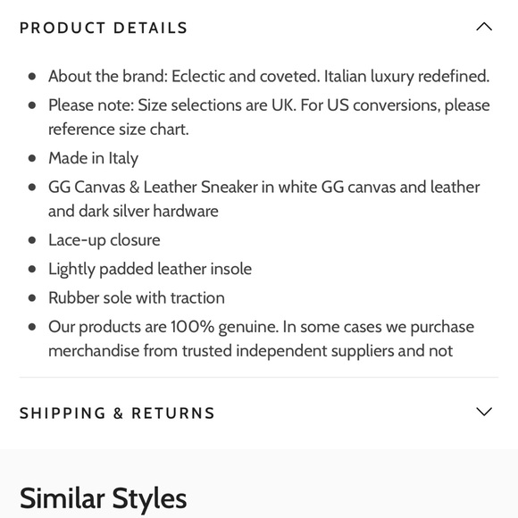 Gucci Canvas & Leather Sneaker - Picture 7 of 11